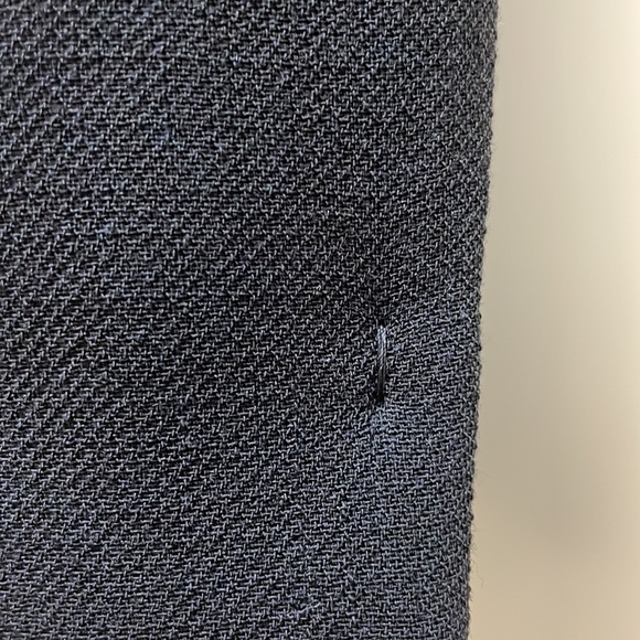 Black Miu Miu Coat with Embellished Mirrored Buttons - Picture 8 of 10